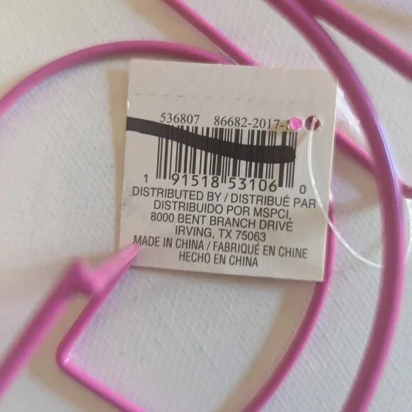 NWT Pink Wire 3D 'OMG' Retro Sign Summer 70s Home Table Decor Michael's Ashland - Picture 6 of 7